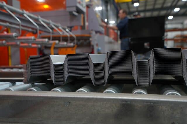 Custom Length Stack of Steel Decking